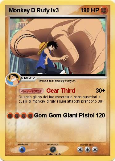 Pokemon Monkey D Rufy lv3