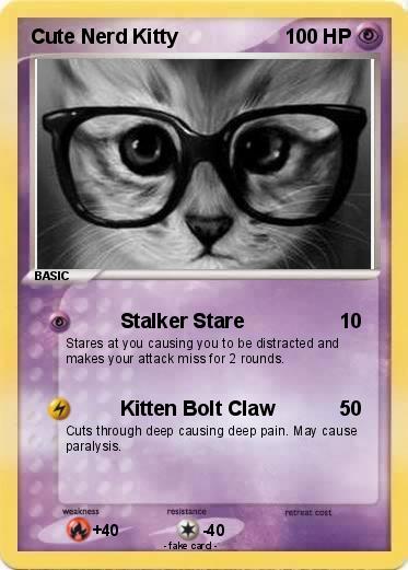 Pokemon Cute Nerd Kitty