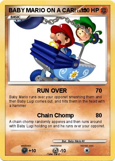 Pokemon BABY MARIO ON A CAR!