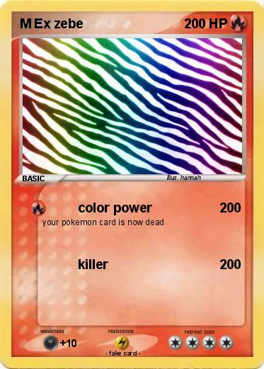 Pokemon M Ex zebe