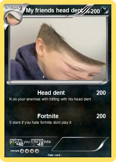 Pokemon My friends head dent