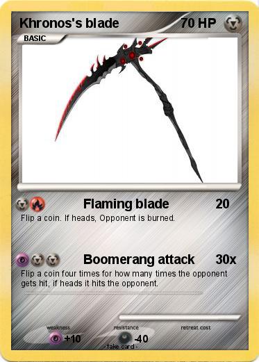 Pokemon Khronos's blade