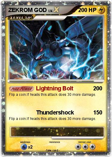 Pokemon ZEKROM GOD
