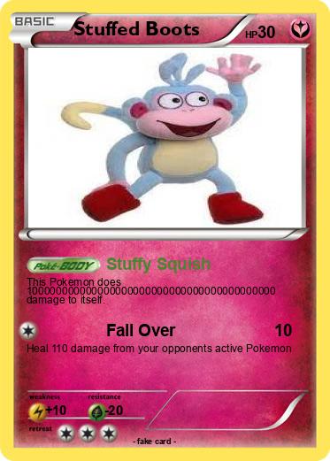 Pokemon Stuffed Boots