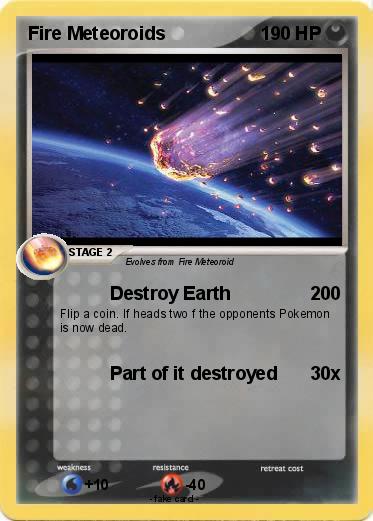 Pokemon Fire Meteoroids