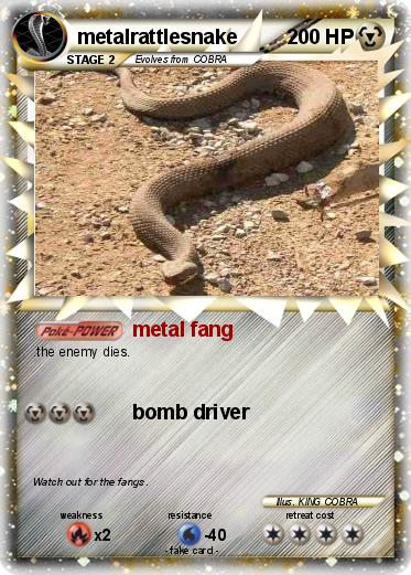 Pokemon metalrattlesnake