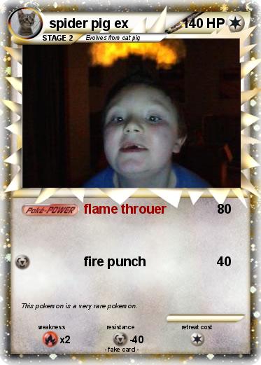 Pokemon spider pig ex