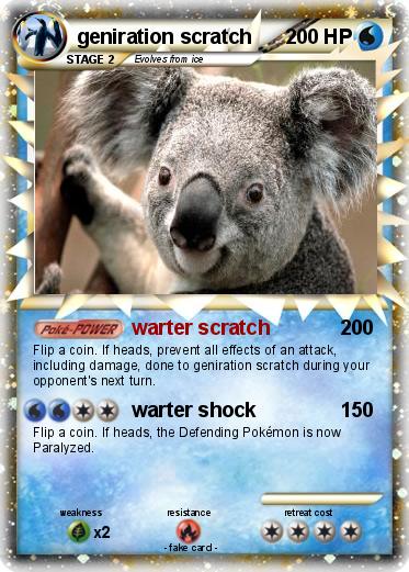 Pokemon geniration scratch