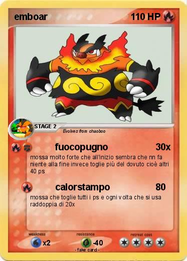 Pokemon emboar