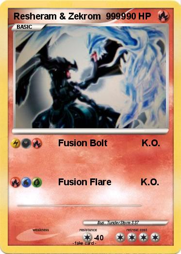 Pokemon Resheram & Zekrom  9999