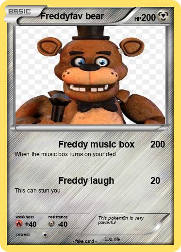 Pokemon Freddyfav bear
