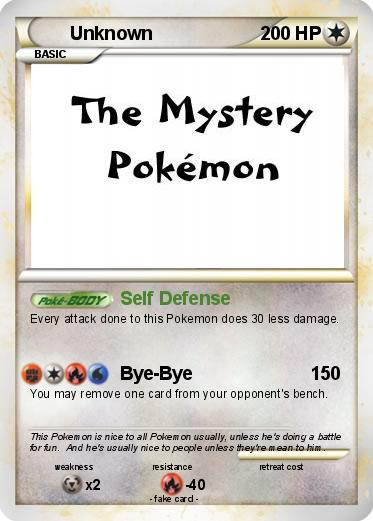 Pokemon Unknown
