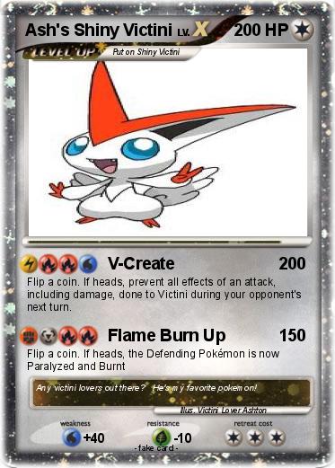 Pokemon Ash's Shiny Victini