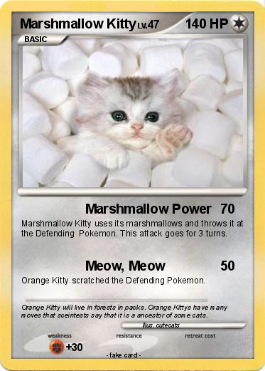 Pokemon Marshmallow Kitty
