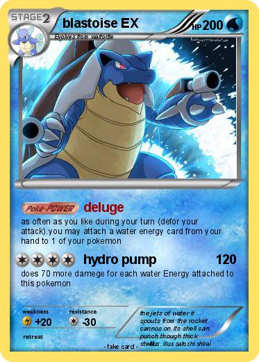 Pokemon blastoise EX