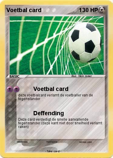 Pokemon Voetbal card