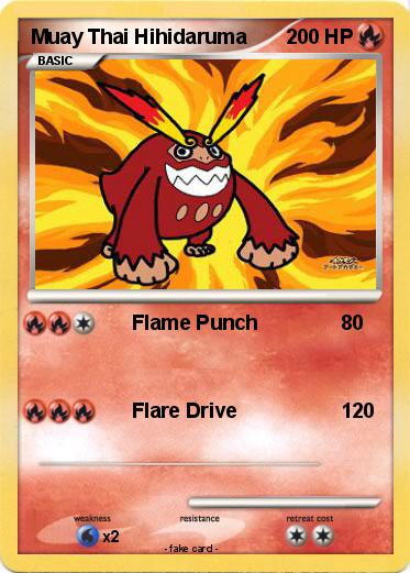 Pokemon Muay Thai Hihidaruma