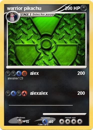 Pokemon warrior pikachu