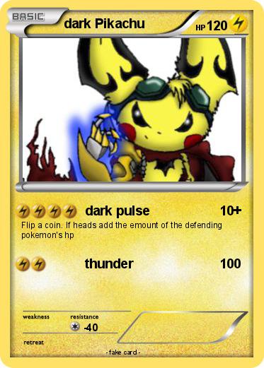 Pokemon dark Pikachu