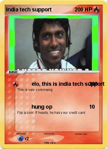 Pokemon India tech support