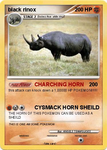 Pokemon black rinox