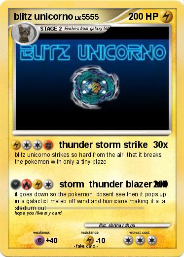 Pokemon blitz unicorno