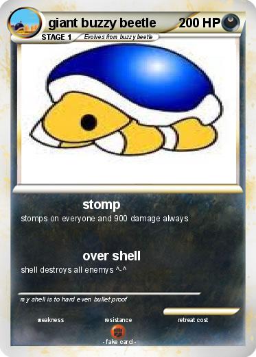 Pokemon giant buzzy beetle