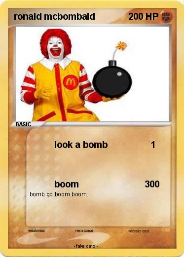 Pokemon ronald mcbombald