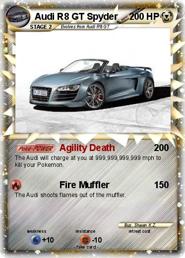 Pokemon Audi R8 GT Spyder