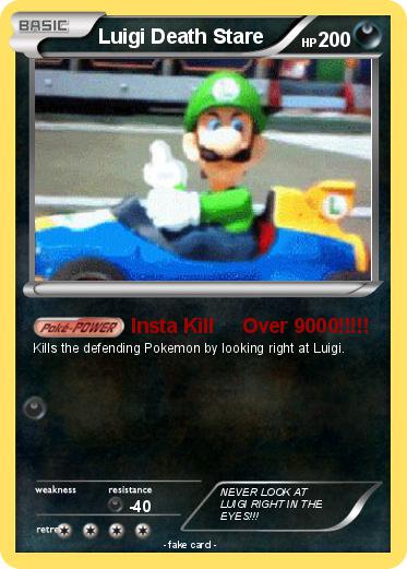 Pokemon Luigi Death Stare