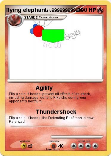 Pokemon flying elephant