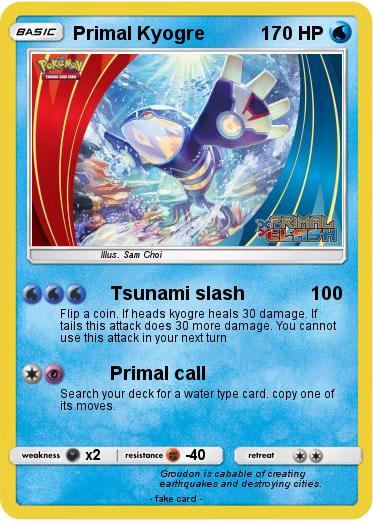 Pokemon Primal Kyogre