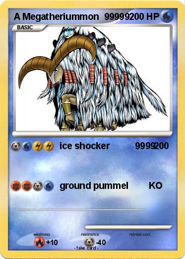 Pokemon A Megatheriummon  99999