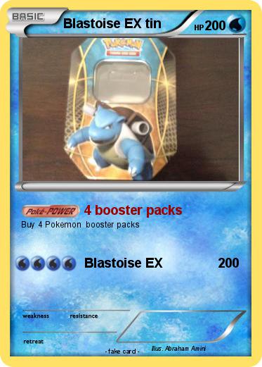 Pokemon Blastoise EX tin