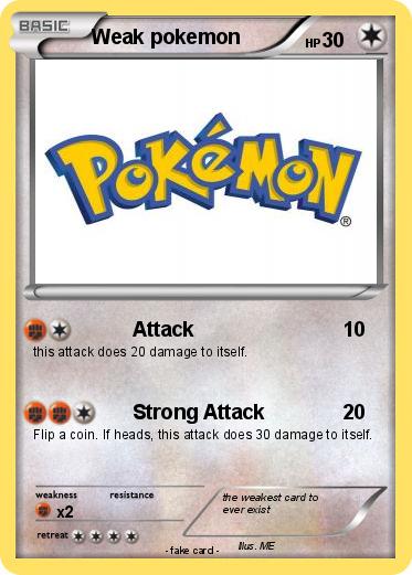 Pokemon Weak pokemon