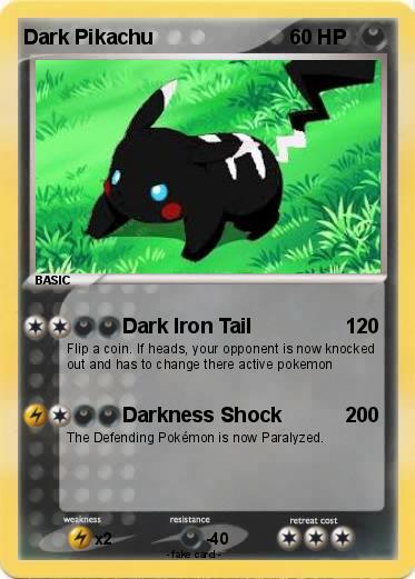 Pokemon Dark Pikachu