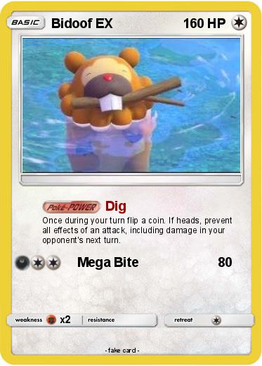 Pokemon Bidoof EX