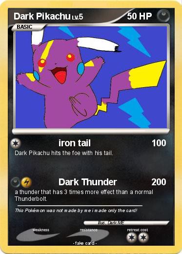 Pokemon Dark Pikachu
