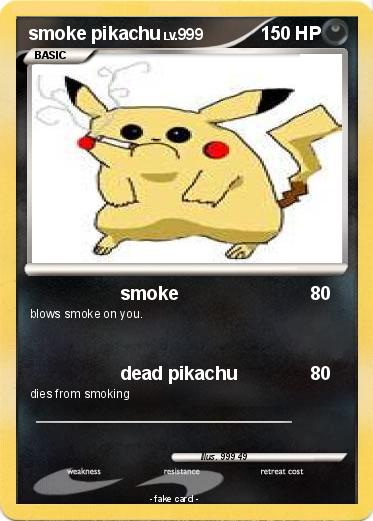 Pokemon smoke pikachu