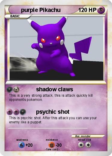 Pokemon purple Pikachu