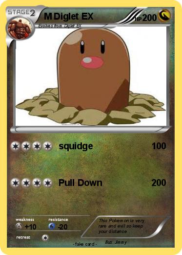 Pokemon M Diglet EX