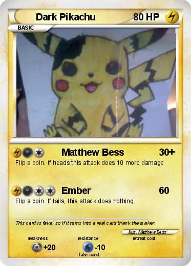 Pokemon Dark Pikachu