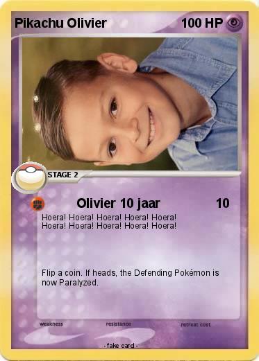 Pokemon Pikachu Olivier