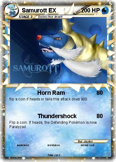Pokemon Samurott EX