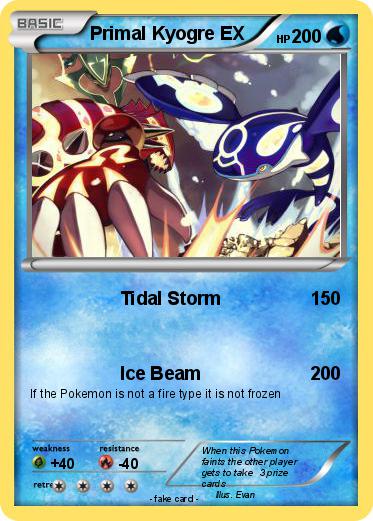 Pokemon Primal Kyogre EX