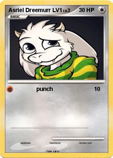 Pokemon Asriel Dreemurr LV1