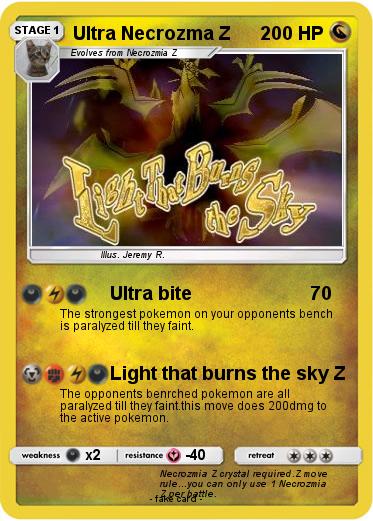 Pokemon Ultra Necrozma Z