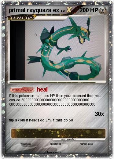 Pokemon primal rayquaza ex