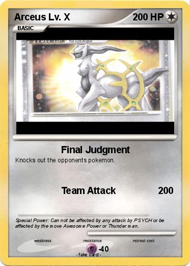 Pokemon Arceus Lv. X