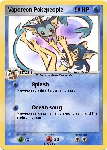 Pokemon Vaporeon Pokepeople